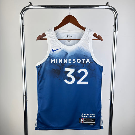 24ª temporada Timberwolves City Edition No 32 Towns